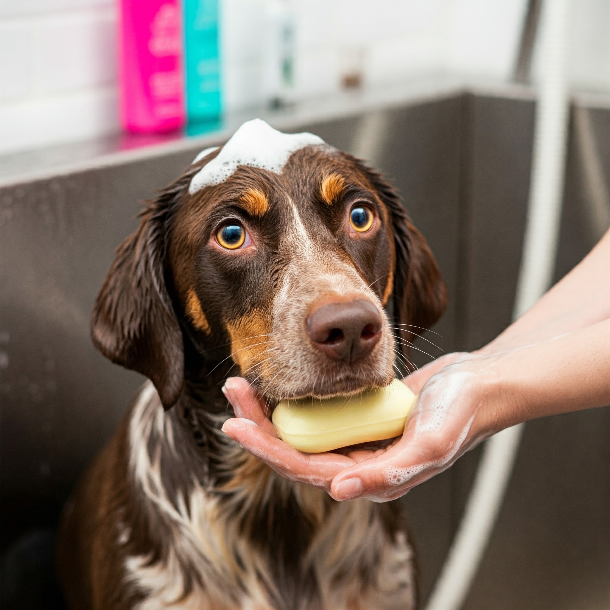 Cane lavato con sapone intimo: una pratica da evitare?