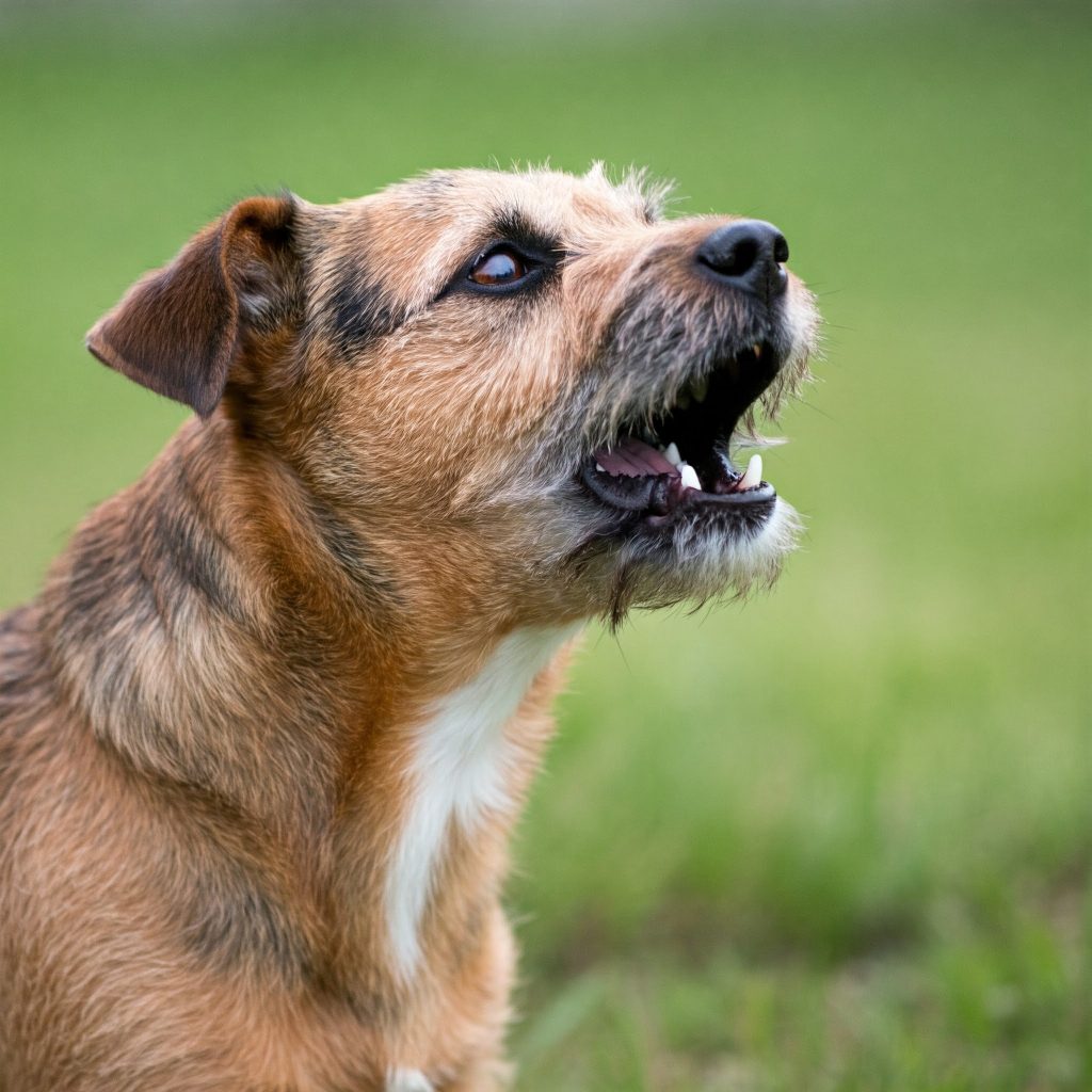 Cane che fissa il vuoto e abbaia: possibile ansia