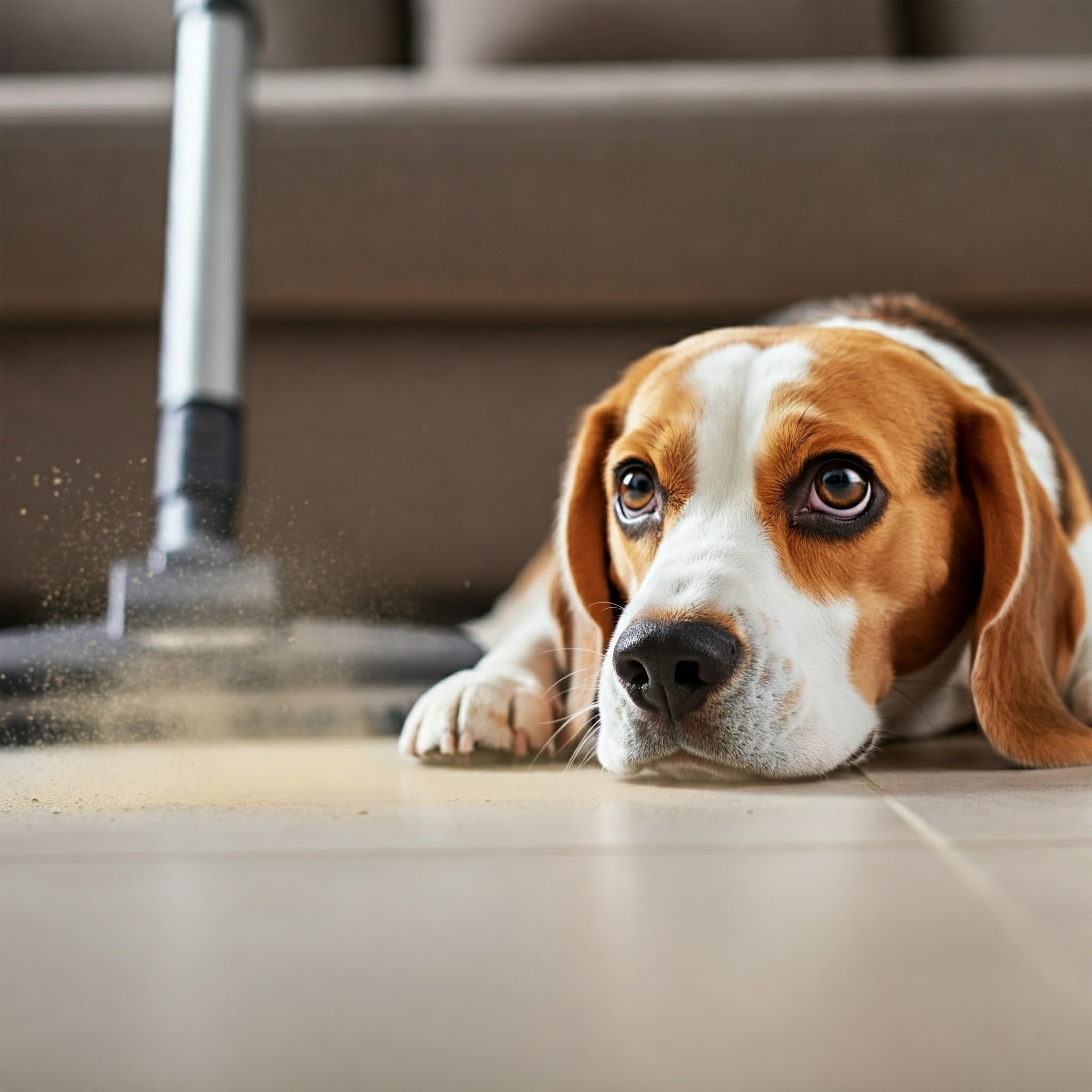 Asma nel cane: la polvere può essere un allergene scatenante